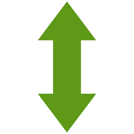 Green arrows pointing up and down, indicating direction or choice