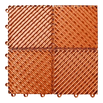 terracotta interlocking garage floor tile